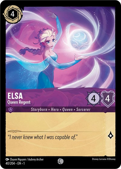 Elsa - Queen Regent - Cold Foil (The First Chapter)(1-040/204)(C)
