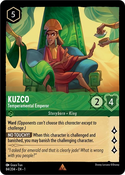 Kuzco - Temperamental Emperor - Cold Foil (The First Chapter)(1-084/204)(R)