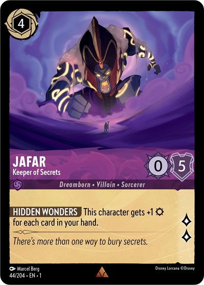 Jafar - Keeper of Secrets - Cold Foil (The First Chapter)(1-044/204)(R)