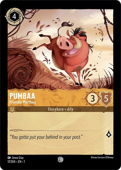 Pumbaa - Friendly Warthog (The First Chapter)(1-017/204)(C)