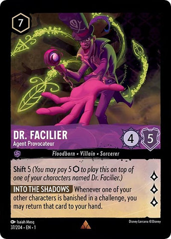 Dr. Facilier - Agent Provocateur - Cold Foil (The First Chapter)(1-037/204)(R)
