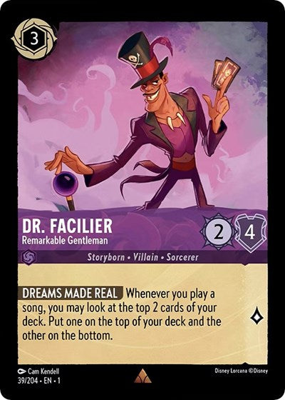 Dr. Facilier - Remarkable Gentleman - Cold Foil (The First Chapter)(1-039/204)(R)