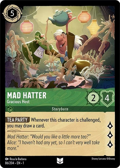 Mad Hatter - Gracious Host - Cold Foil (The First Chapter)(1-086/204)(U)