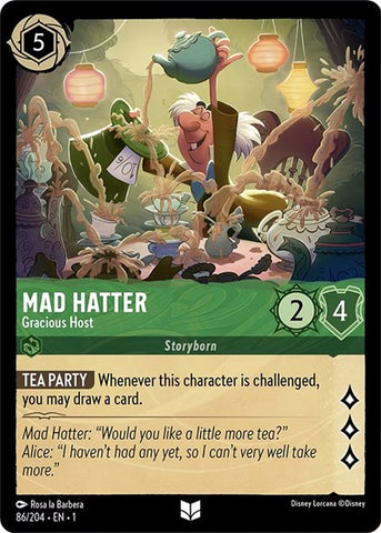 Mad Hatter - Gracious Host - Cold Foil (The First Chapter)(1-086/204)(U)
