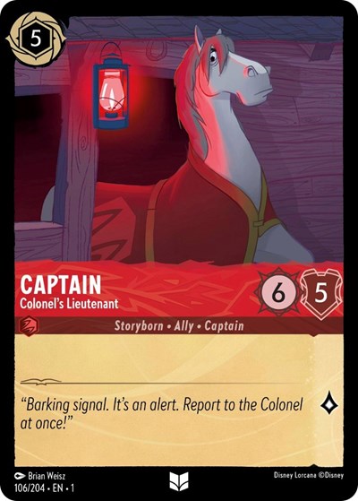 Captain - Colonel's Lieutenant - Cold Foil (The First Chapter)(1-106/204)(U)