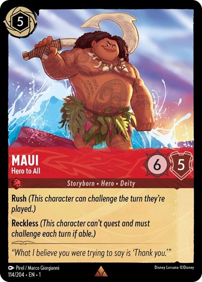 Maui - Hero to All - Cold Foil (The First Chapter)(1-114/204)(R)