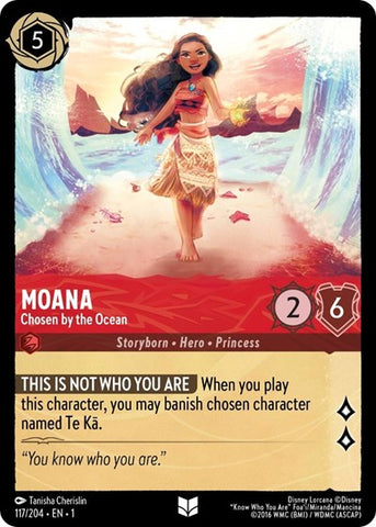 Moana - Chosen by the Ocean - Cold Foil (The First Chapter)(1-117/204)(U)