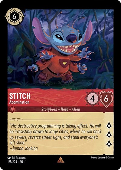 Stitch - Abomination - Cold Foil (The First Chapter)(1-125/204)(R)