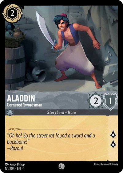 Aladdin - Cornered Swordsman - Cold Foil (The First Chapter)(1-171/204)(C)