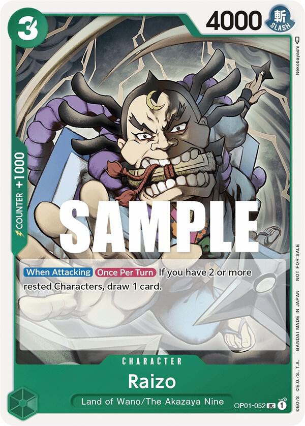 Raizo [Event Pack Vol. 2] (One Piece Promotion Cards)(OP01-052)(PR)