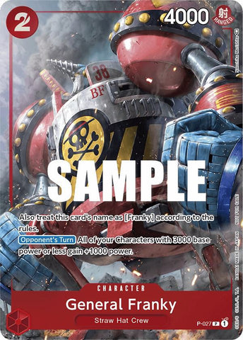 General Franky [Event Pack Vol. 2] [Foil] (One Piece Promotion Cards)(P-027)(PR)