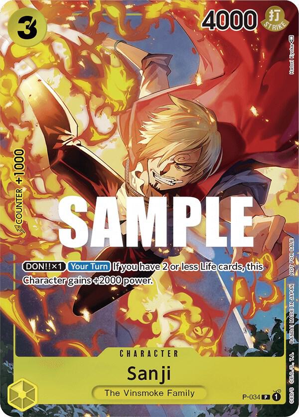 Sanji [Event Pack Vol. 2] [Foil] (One Piece Promotion Cards)(P-034)(PR)