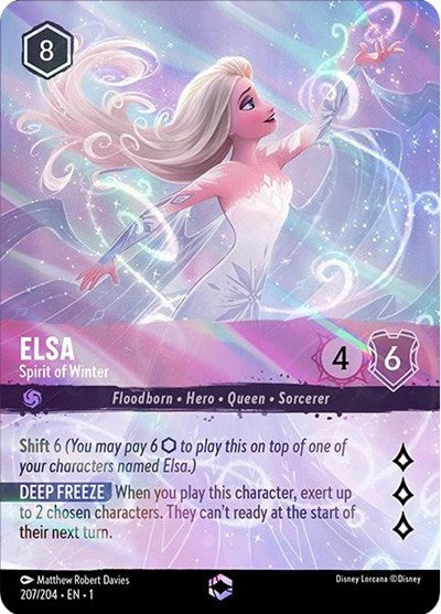 Elsa - Spirit of Winter (Enchanted) - Holofoil (The First Chapter)(1-207/204)(E)