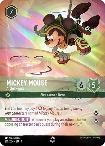 Mickey Mouse - Artful Rogue (Enchanted) - Holofoil (The First Chapter)(1-210/204)(E)