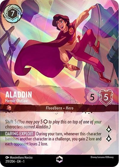 Aladdin - Heroic Outlaw (Enchanted) - Holofoil (The First Chapter)(1-211/204)(E)