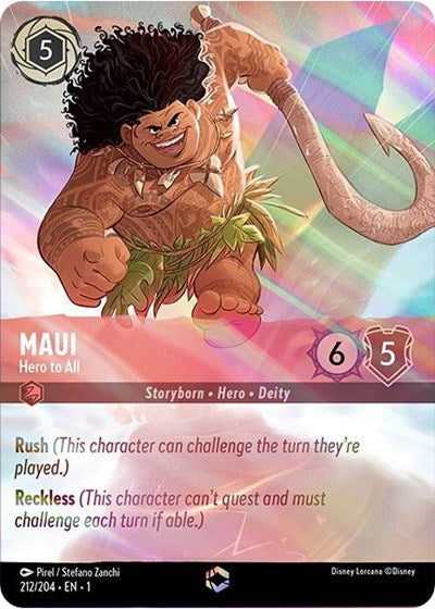 Maui - Hero to All (Enchanted) - Holofoil (The First Chapter)(1-212/204)(E)