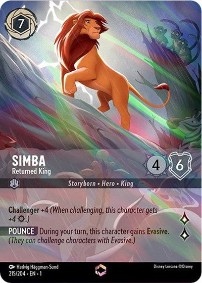 Simba - Returned King (Enchanted) - Holofoil (The First Chapter)(1-215/204)(E)