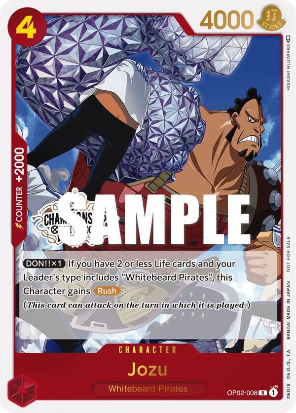 Jozu [Store Championship Participation Pack Vol. 2] [Foil] (One Piece Promotion Cards)(OP02-008)(PR)