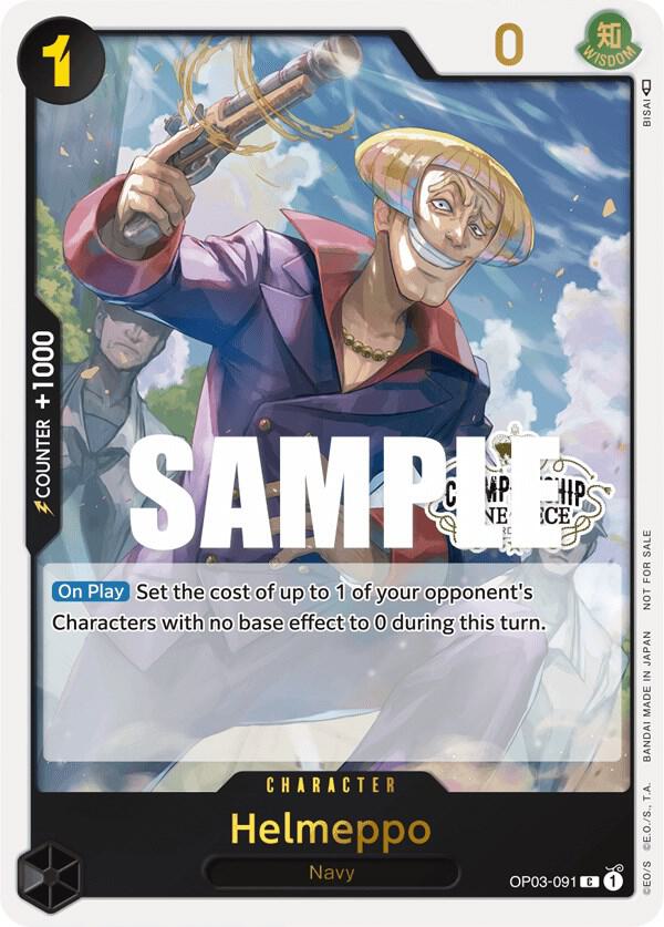Helmeppo [Store Championship Participation Pack Vol. 2] [Foil] (One Piece Promotion Cards)(OP03-091)(PR)