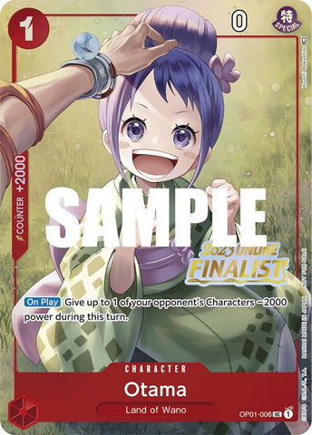 Otama [Online Regional 2023] [Finalist] [Foil] (One Piece Promotion Cards)(OP01-006)(PR)