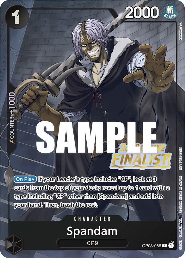 Spandam [Online Regional 2023] [Finalist] [Foil] (One Piece Promotion Cards)(OP03-086)(PR)