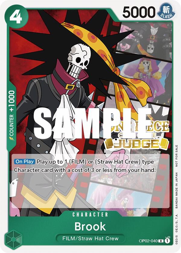 Brook [Judge Pack Vol. 2] [Foil] (One Piece Promotion Cards)(OP02-040)(PR)
