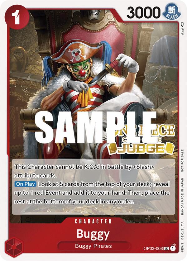Buggy [Judge Pack Vol. 2] [Foil] (One Piece Promotion Cards)(OP03-008)(PR)