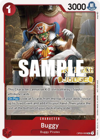 Buggy [Judge Pack Vol. 2] [Foil] (One Piece Promotion Cards)(OP03-008)(PR)
