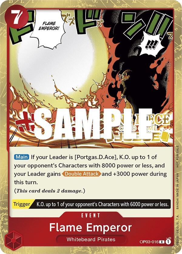 Flame Emperor [Judge Pack Vol. 2] [Foil] (One Piece Promotion Cards)(OP03-016)(PR)