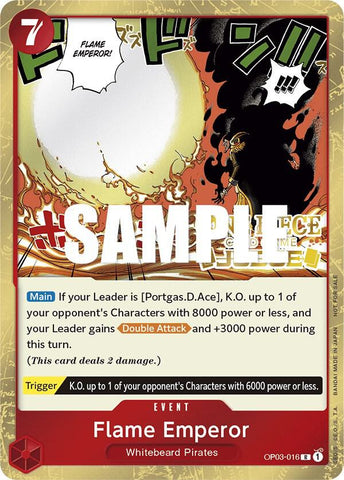 Flame Emperor [Judge Pack Vol. 2] [Foil] (One Piece Promotion Cards)(OP03-016)(PR)