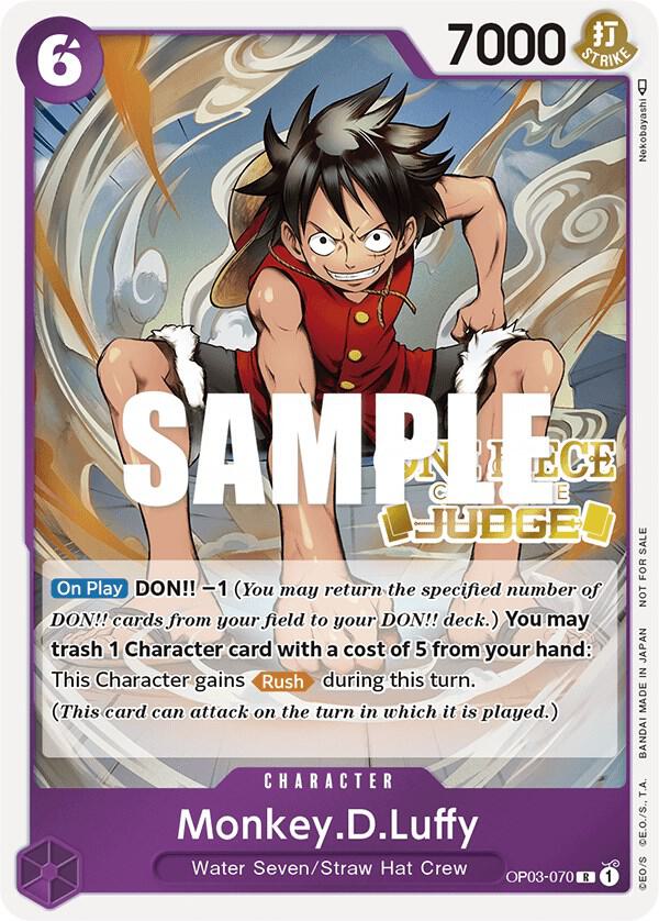 Monkey.D.Luffy [Judge Pack Vol. 2] [Foil] (One Piece Promotion Cards)(OP03-070)(PR)