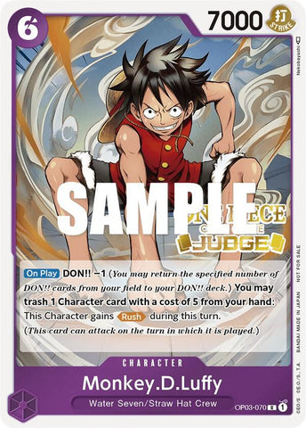 Monkey.D.Luffy [Judge Pack Vol. 2] [Foil] (One Piece Promotion Cards)(OP03-070)(PR)