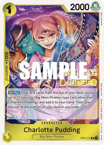 Charlotte Pudding [Judge Pack Vol. 2] [Foil] (One Piece Promotion Cards)(OP03-112)(PR)