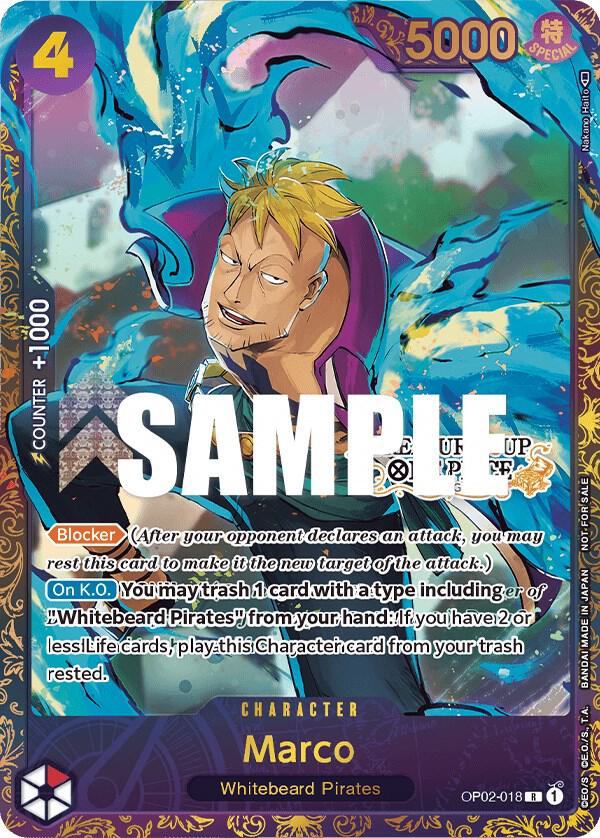 Marco [Treasure Cup] [Foil] (One Piece Promotion Cards)(OP02-018)(R)