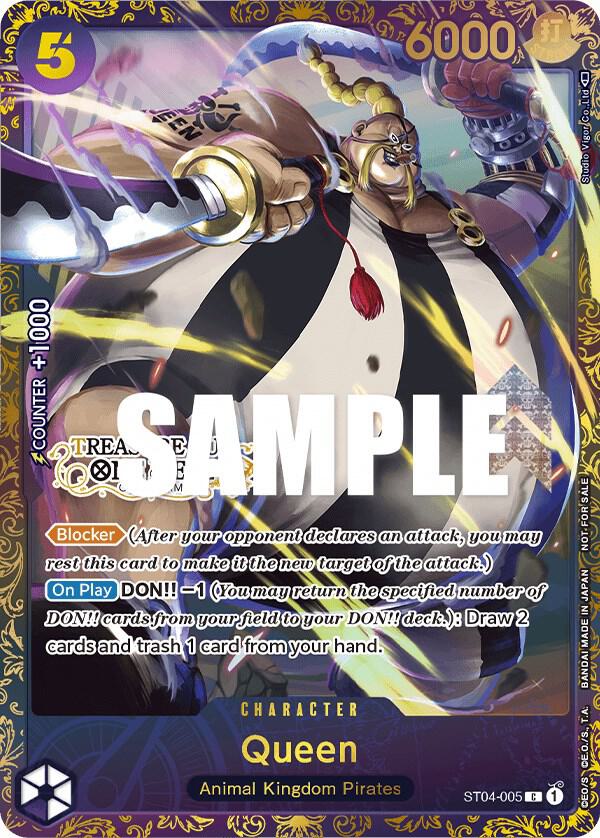 Queen [Treasure Cup] [Foil] (One Piece Promotion Cards)(ST04-005)(C)