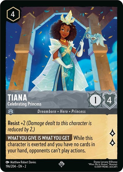 Tiana - Celebrating Princess (Rise of the Floodborn)(2-196/204)(SR)