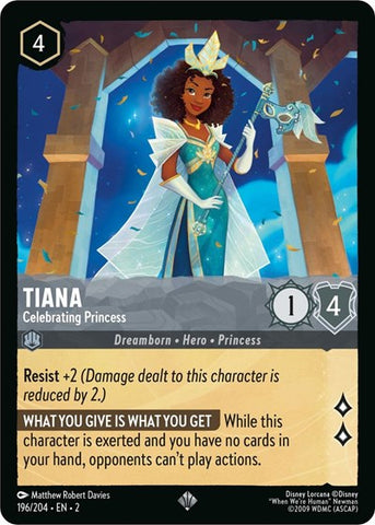 Tiana - Celebrating Princess (Rise of the Floodborn)(2-196/204)(SR)