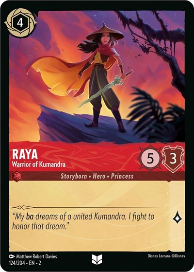 Raya - Warrior of Kumandra (Rise of the Floodborn)(2-124/204)(U)