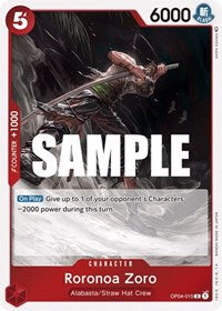 Roronoa Zoro - Foil (Kingdoms of Intrigue)(OP04-015)(R)