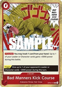Bad Manners Kick Course - Foil (Kingdoms of Intrigue)(OP04-016)(R)