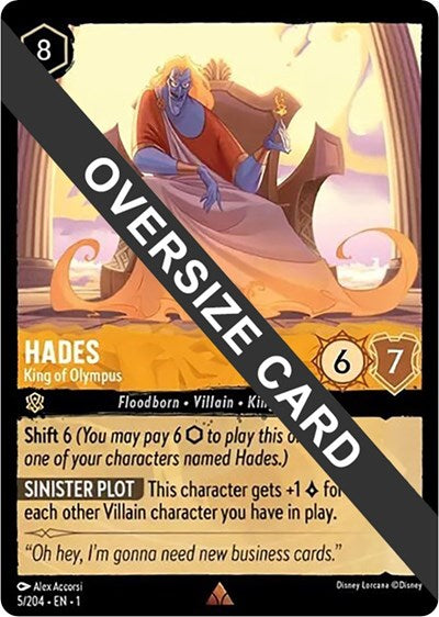 Hades - King of Olympus (Oversized) - Cold Foil (The First Chapter)(1-005/204)(R)