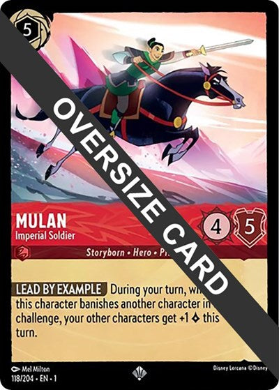 Mulan - Imperial Soldier (Oversized) - Cold Foil (The First Chapter)(1-118/204)(SR)