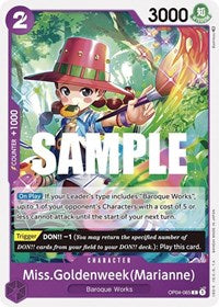 Miss.Goldenweek(Marianne) (Kingdoms of Intrigue)(OP04-065)(C)