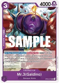 Mr.3 (Galdino) (Kingdoms of Intrigue)(OP04-070)(UC)