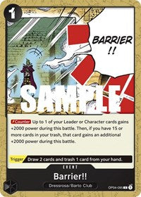 Barrier!! (Kingdoms of Intrigue)(OP04-095)(C)