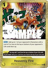 Heavenly Fire - Foil (Kingdoms of Intrigue)(OP04-117)(R)