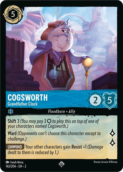 Cogsworth - Grandfather Clock - Cold Foil (Rise of the Floodborn)(2-142/204)(SR)