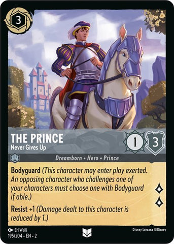 The Prince - Never Gives Up - Cold Foil (Rise of the Floodborn)(2-195/204)(U)