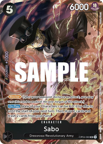 Sabo [Sealed Battle 2023 Vol. 1] [Foil] (One Piece Promotion Cards)(OP04-083)(SR)
