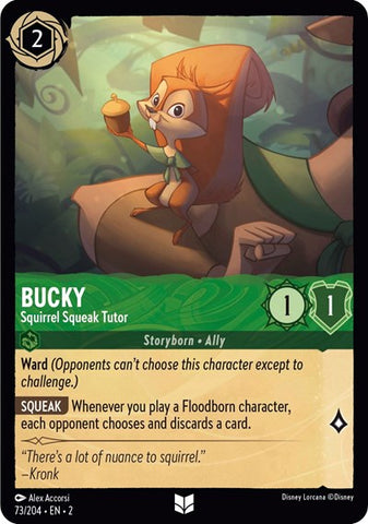 Bucky - Squirrel Squeak Tutor - Cold Foil (Rise of the Floodborn)(2-073/204)(U)